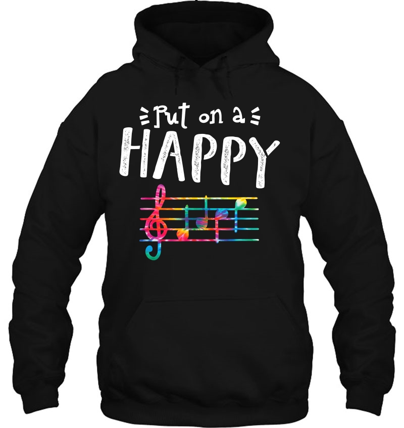 Put On A Happy Face Music Notes Funny Teacher Mugs