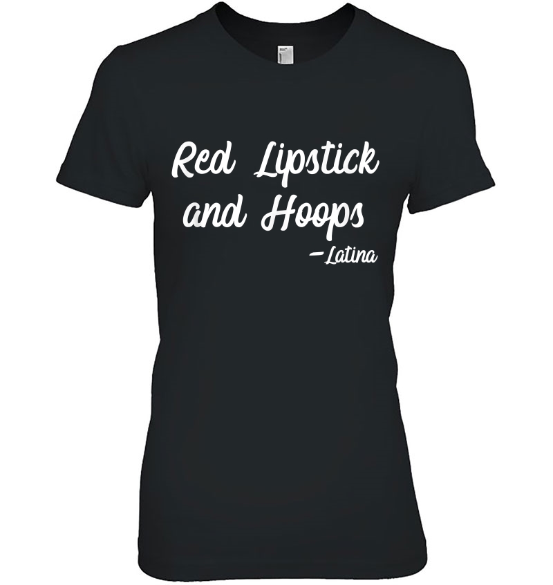 Red Lipstick And Hoops Latina Aoc Hoodie