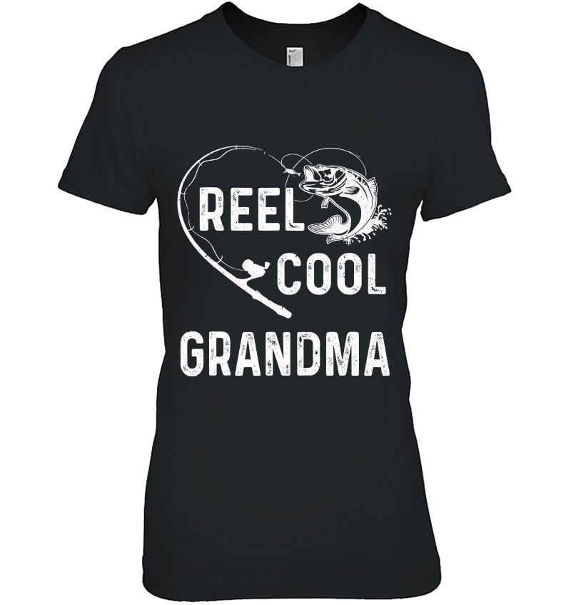 Reel Cool Grandma Fishing Lover Gift For Fathers Day Hoodie