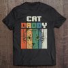 Retro Cat Dad Daddy Cool Kitten Lover Vintage Pet Pets Tee