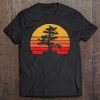 Retro Sun Minimalist Bonsai Tree Tee