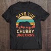 Save The Chubby Unicorns Vintage Funny Rhino Animal Rights Tee
