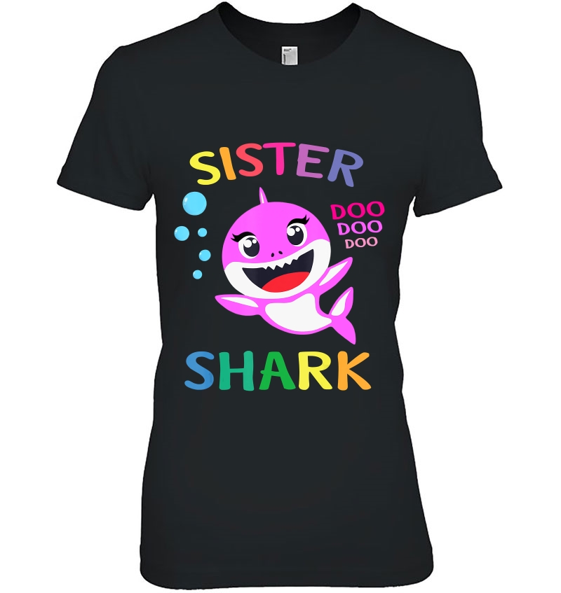 Sister Shark Gift Cute Shark Baby Design Family Set Doo Doo Hoodie