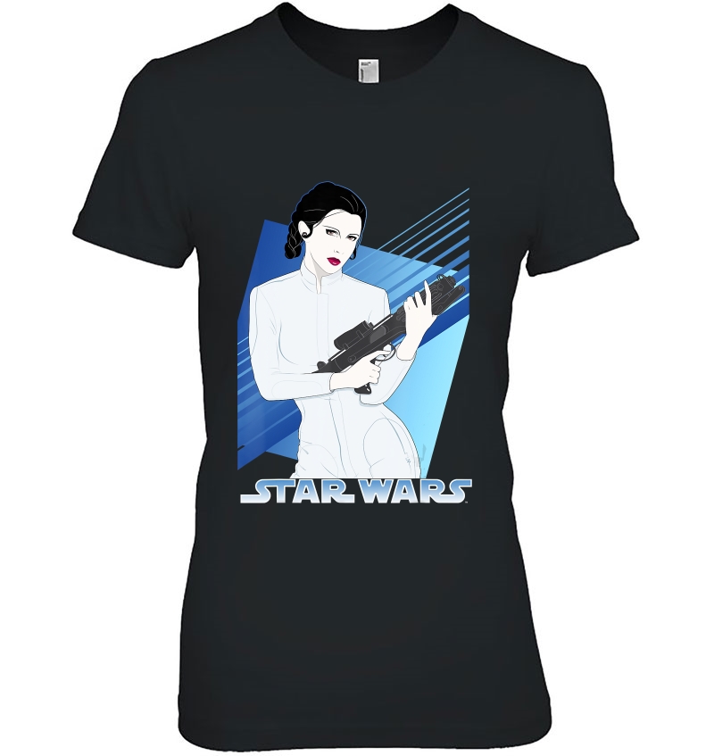 Star Wars Princess Leia 80'S Retro Fashion Ad Art Hoodie