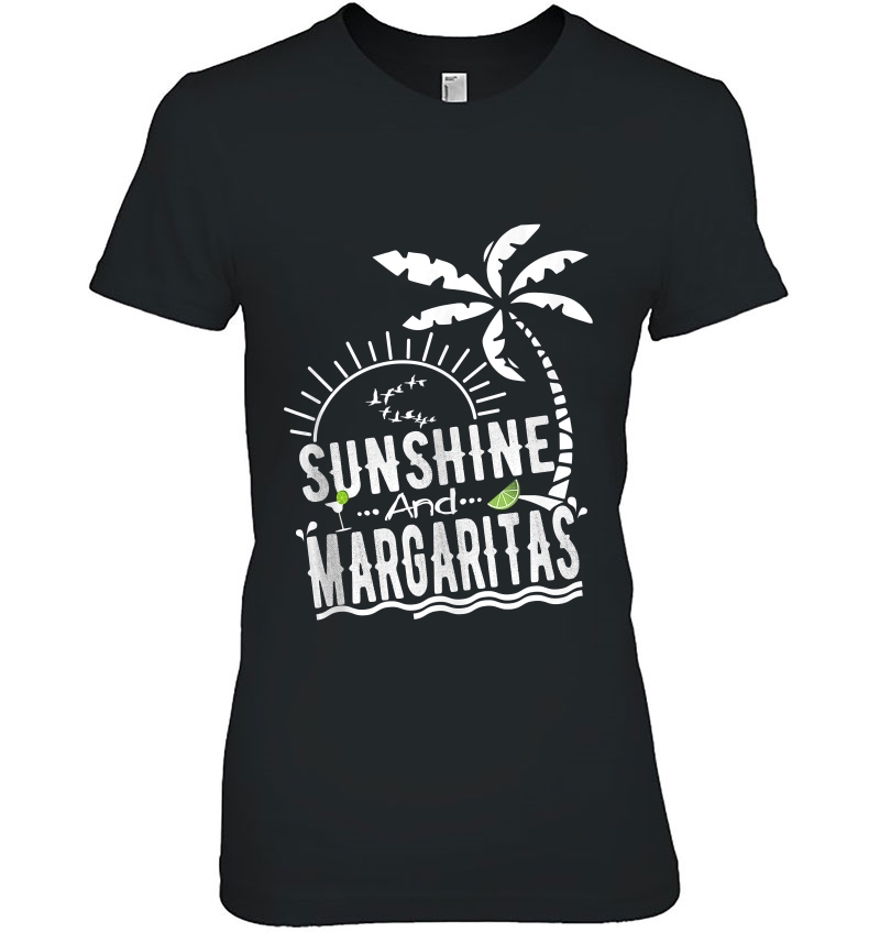 Sunshine And Margaritas Summer Vacation Beach Tank Top Hoodie