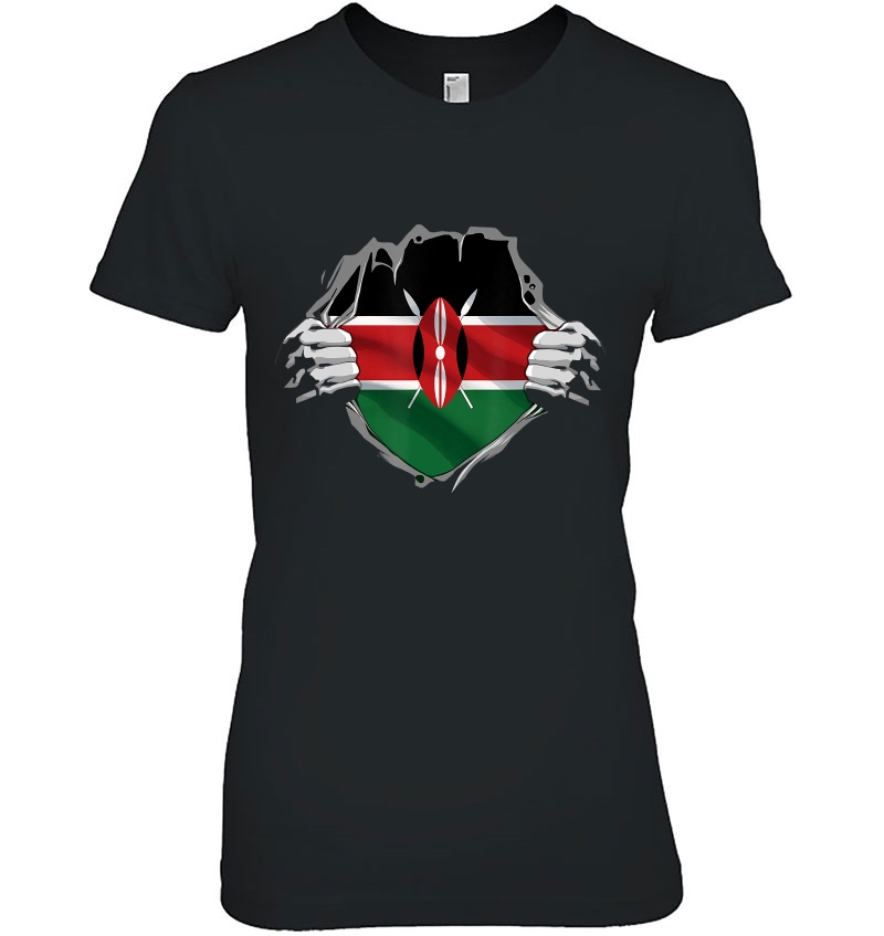 Super Kenyan Heritage Shirt Kenya Roots Flag Gift Hoodie