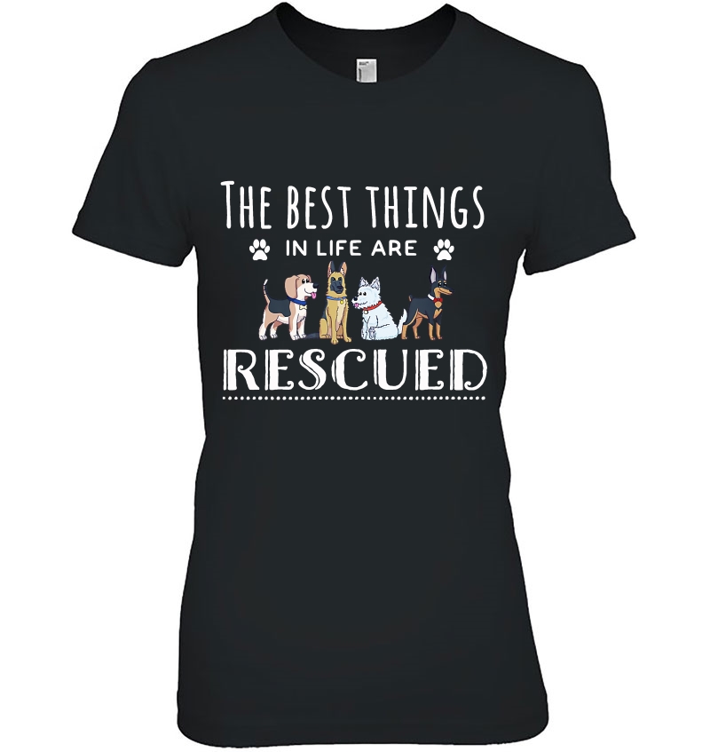 The Best Things In Life Are Rescued, Dog Rescue Hoodie