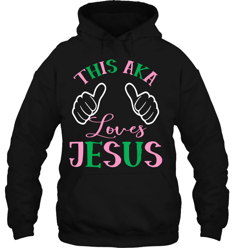 This Aka Loves Jesus - Pink And Green - Aka Mugs