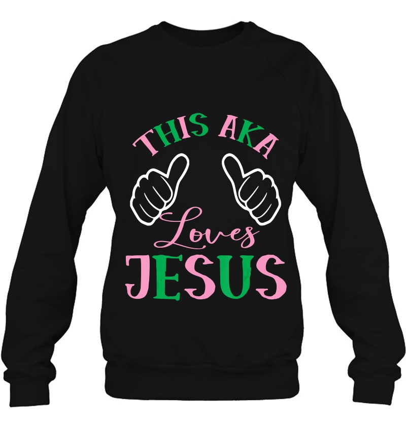 This Aka Loves Jesus - Pink And Green - Aka Mugs