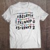 Alphabet Wall - Alphabet Halloween Costume Shirt Tee