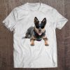 Australian Cattle Heeler Dog In Aviator Dog Lover Tee