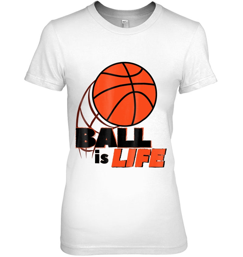 Basketball Ball Is Life Men Women Sports Enthusiast Hoodie