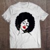 Black Girl Magic Gift Natural Hair Afro Red Lips Tee