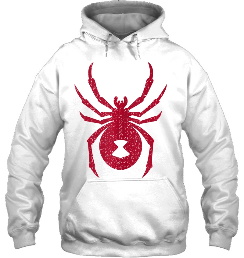 Black Widow Spider Distressed Graphic Tank Top Hoodie