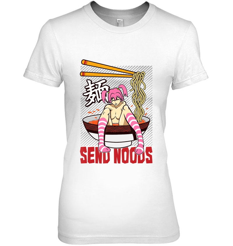 Funny Send Noods Ramen Bowl Lewd Anime Shabu Noodle Pool Hoodie