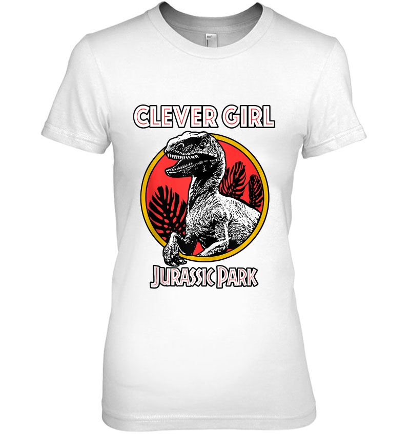 Jurassic Park Retro Raptor Clever Girl Tank Top Ladies Tee