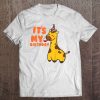 Kids Its My Birthday Giraffe Jungle Birthday Gift Idea Giraffe Tee