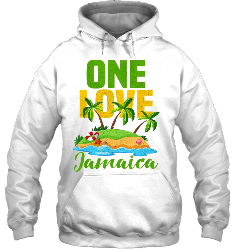 One Love Jamaica Gift Caribbean Vacation Reggae Tee Mugs