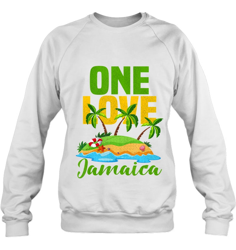 One Love Jamaica Gift Caribbean Vacation Reggae Tee Mugs