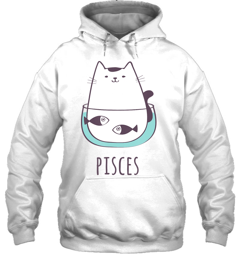 Pisces Star Sign Feline Design Cute, Funny Kitty Zodiac Cat Mugs