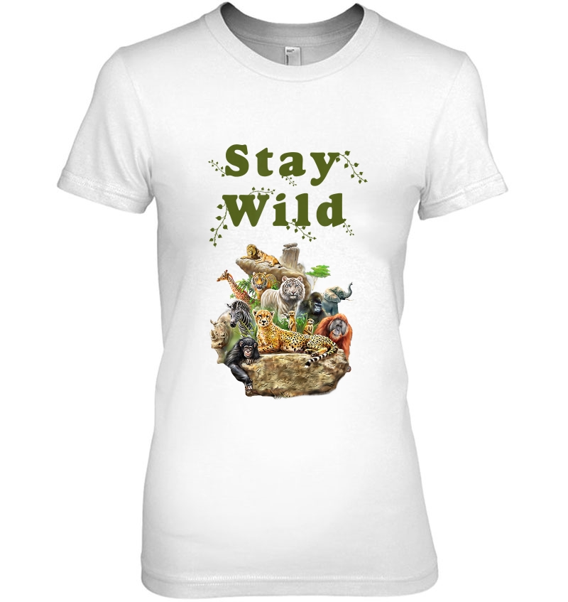 Stay Wild African Animal Jungle Safari Hoodie