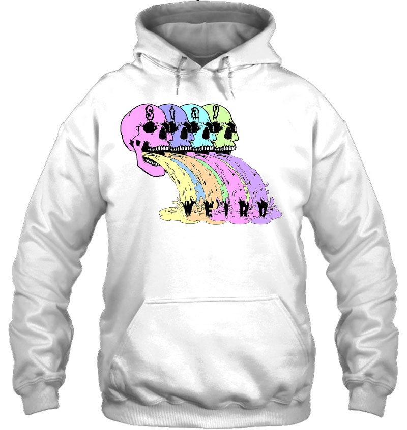 Vomiting Rainbow Skulls Pastel Goth Stay Weird Mugs