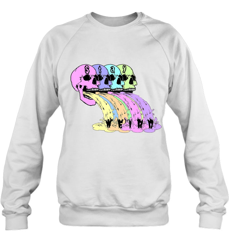 Vomiting Rainbow Skulls Pastel Goth Stay Weird Mugs