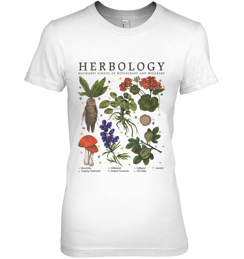 Womens Harry Potter Herbology Plants V-Neck Hoodie