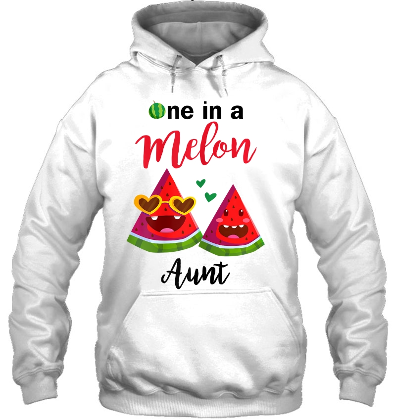 Womens One In A Melon Aunt Watermelon Tshirt Summer Shirt Gifts Mugs