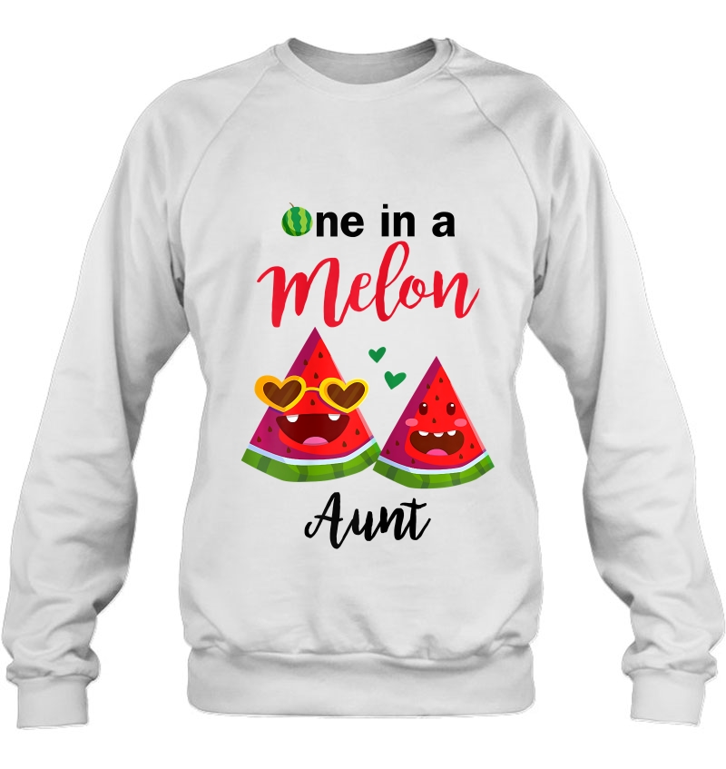 Womens One In A Melon Aunt Watermelon Tshirt Summer Shirt Gifts Mugs