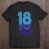 18 Lucky Number 18Th Year Birthday Age Sports Team Vintage Tee