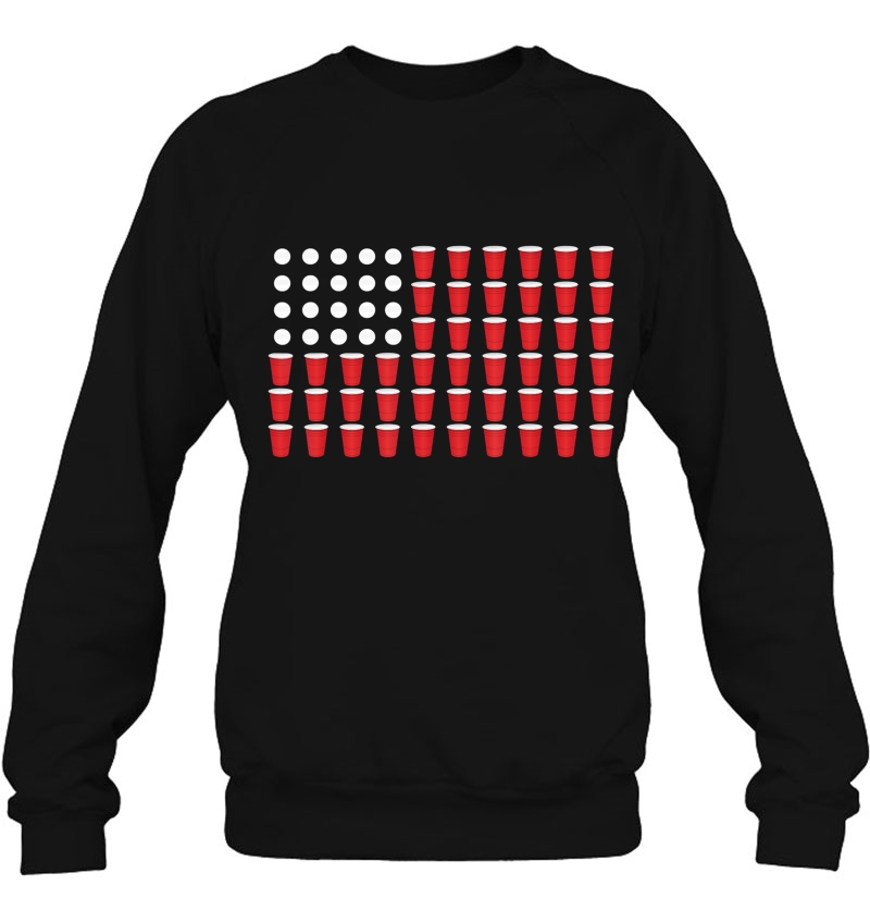 4Th Of July Gift Beer Pong American Flag Drinking Mugs