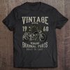 52Th Birthday 1968 Vintage Retro Motorcycle Chopper Tshirt Tee