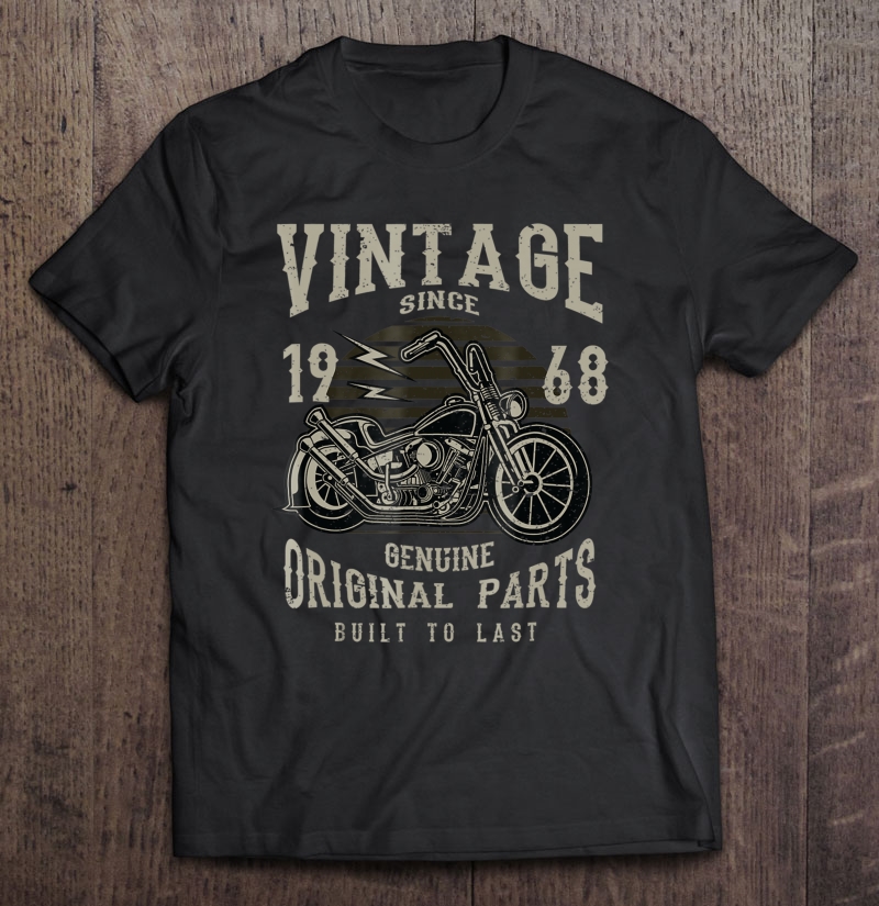 68 Anniversaire Cadeau Motard T-Shirt Vintage 1952 Moto T-Shirt