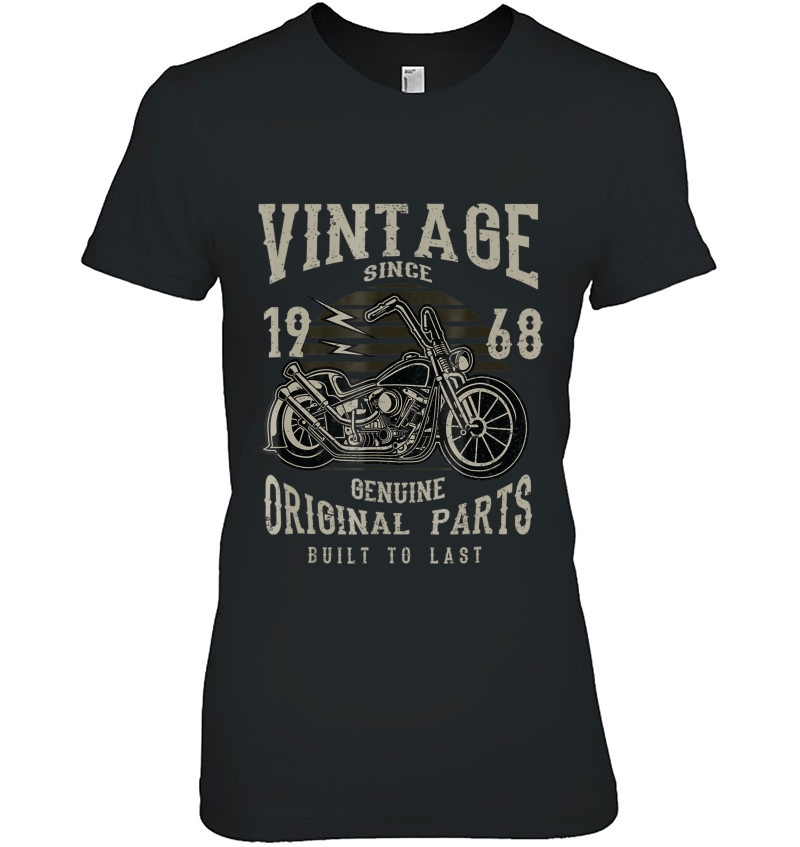 52Th Birthday 1968 Vintage Retro Motorcycle Chopper Tshirt Hoodie