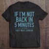 Ace Ventura Back In Five Minutes Tee