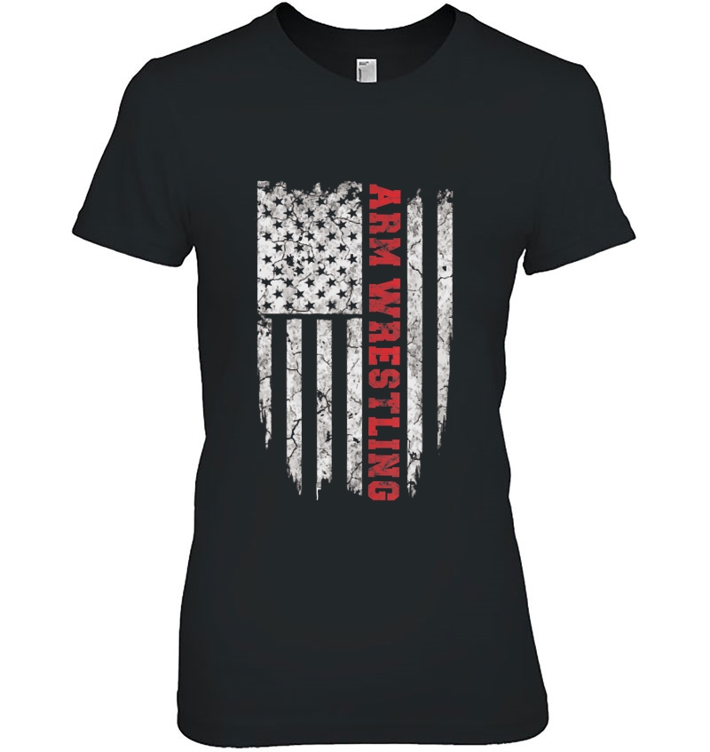 American Sport Arm Wrestling Usa Tee Shirts Ladies Tee