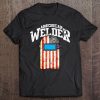 American Welder Shirt Us Flag Welding Hood Gift Tee