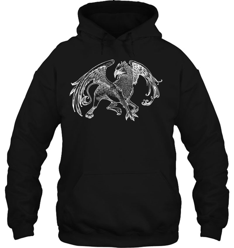 Ancient Mystical Fantasy Griffin Lion Eagle Art Pullover Mugs