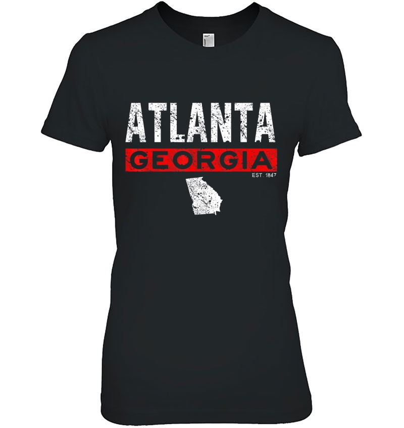 Atlanta Georgia Shirt Sports Old Retro Vintage Atlanta Tee Hoodie