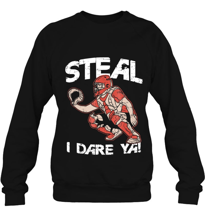 Baseball Catcher Steal I Dare Ya Funny Gift Tee Mugs