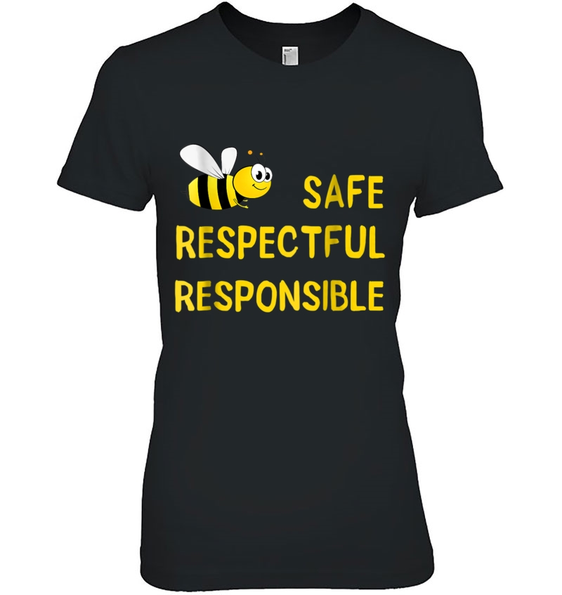 Be Safe Respectful Responsible Message For Teachers Hoodie