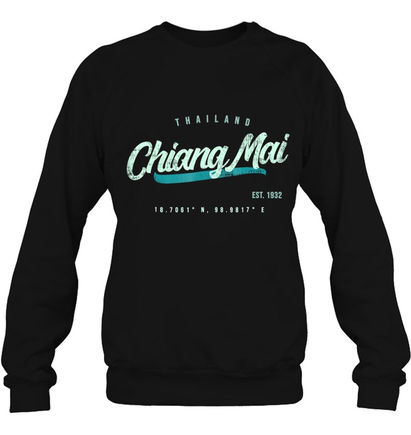 Chiang Mai Thailand Vintage Retro Sweatshirt