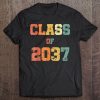 Class Of 2037 Shirt Grow With Me First Day Of School Tee