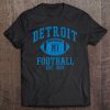 Detroit Football Vintage Michigan Retro Lion Gift Tee