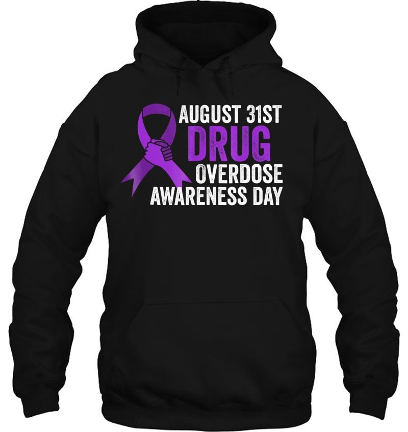 Drug Overdose Awareness Day Shirt August 31St Purple Ribbon Mugs