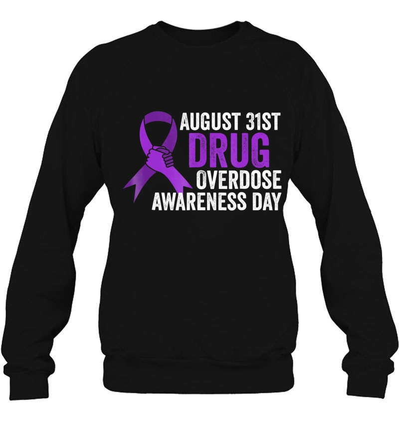 Drug Overdose Awareness Day Shirt August 31St Purple Ribbon Mugs