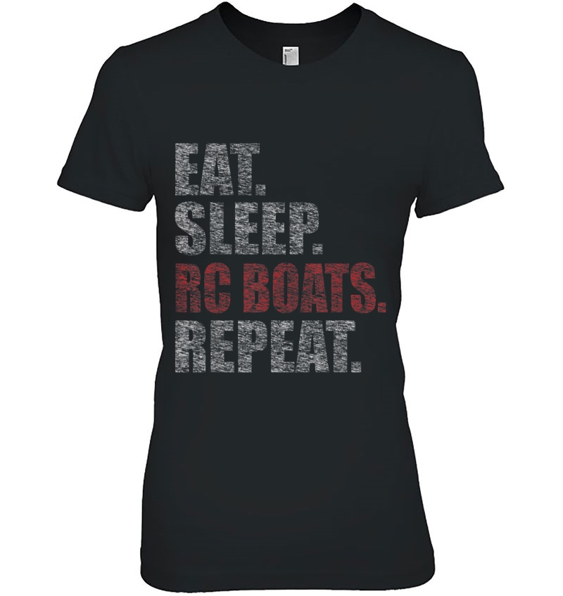 Eat Sleep Rc Boats Repeat Funny Retro Hoodie