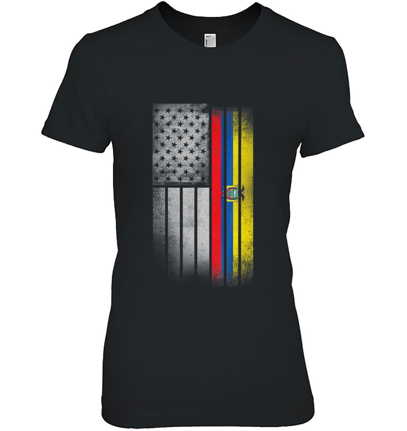 Ecuadorean American Flag - Usa Ecuador Flag Hoodie