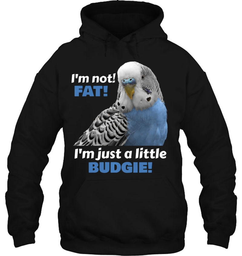 Funny Fat Budgie Blue Parakeet Parrot Pullover Mugs